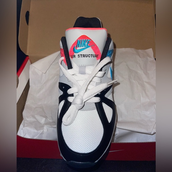 Nike Air Structure (GS) in a nice heather grey, teal, black & neon pink - Picture 1 of 6